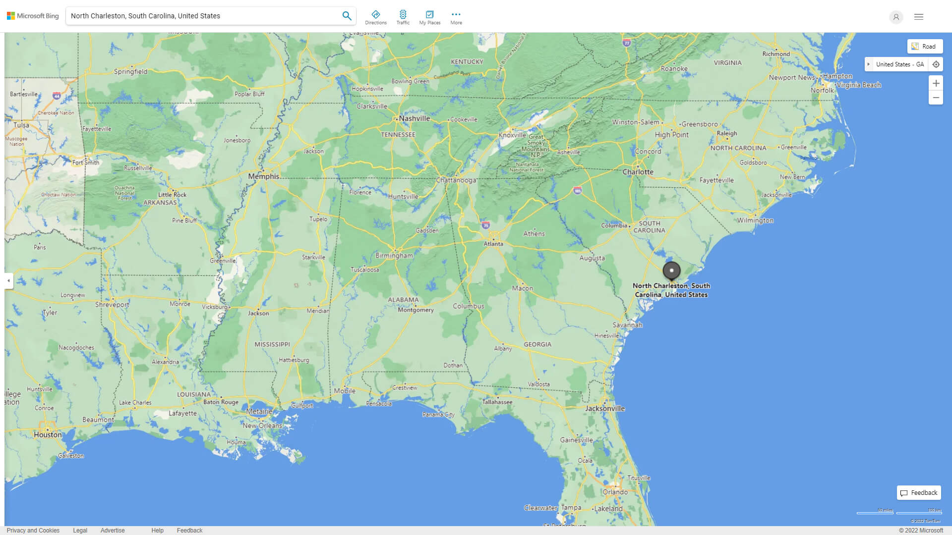 North Charleston Map South Carolina